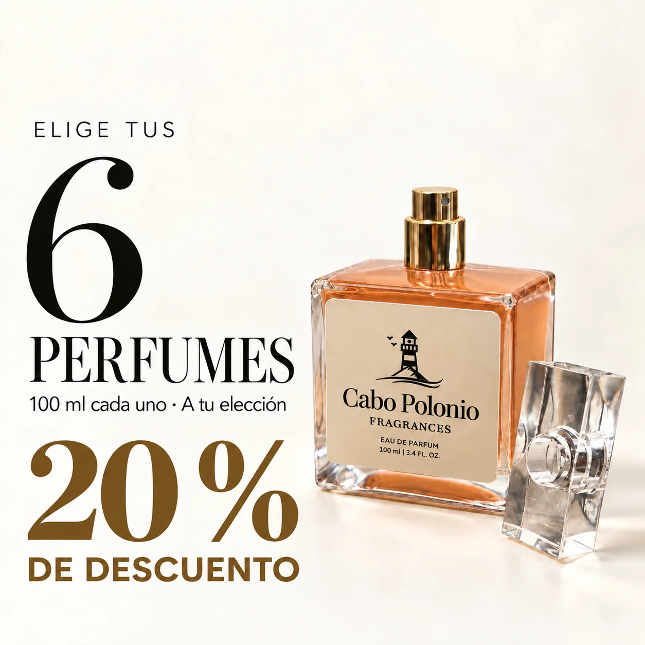 Pack de 6 perfumes de equivalencia de Cabo Polonio Fragrances con 20% de descuento